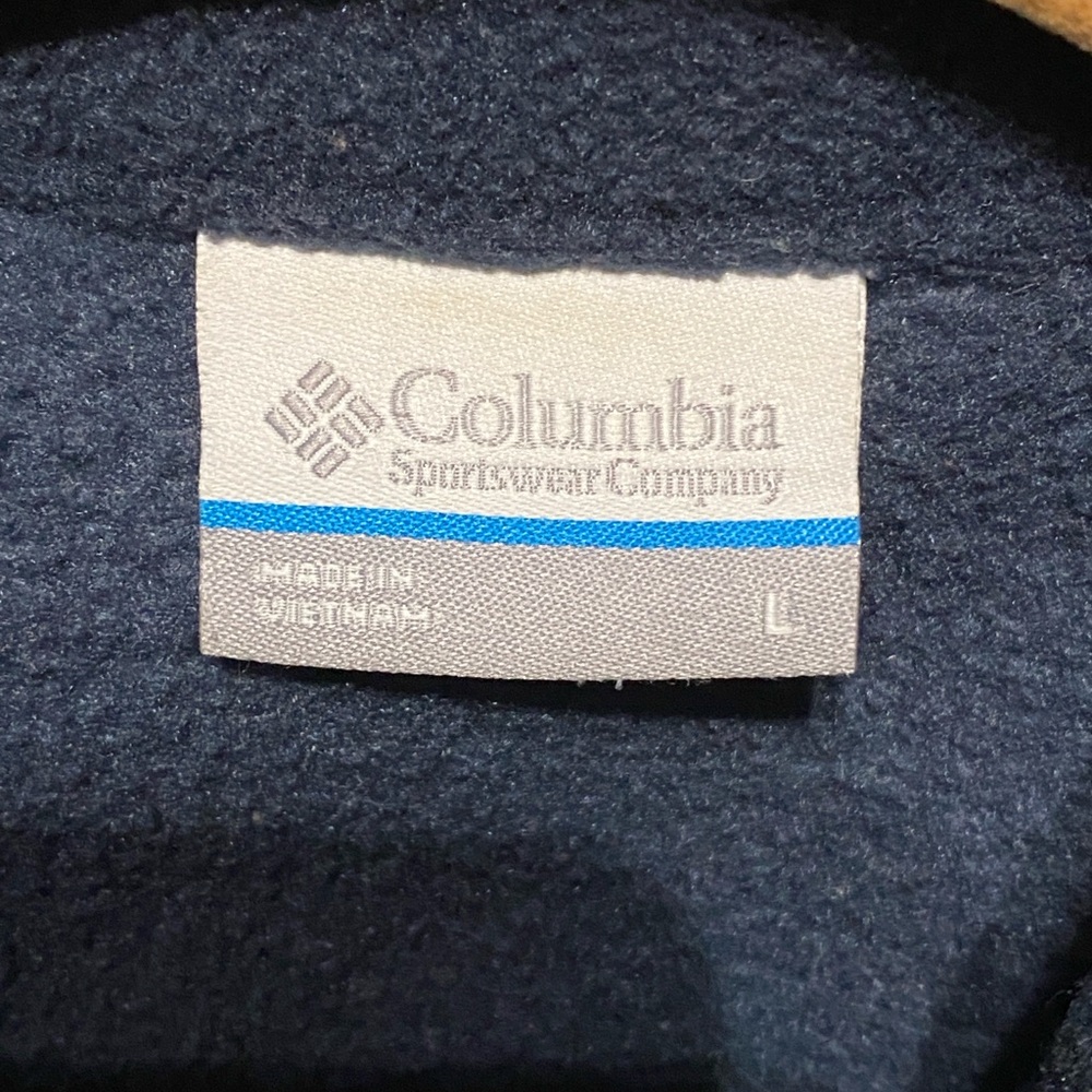 Women’s Columbia Navy Blue Fleece Vest - Picture 4 of 6
